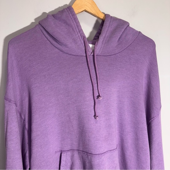John Elliott Purple Cropped Vintage Fleece Hoodie Size 2 = Medium - Picture 7 of 16